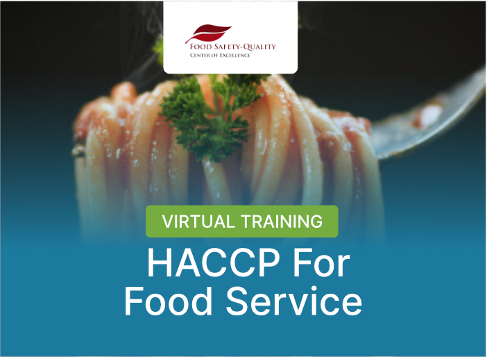 HACCP for Food Service